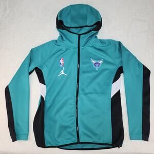 NBA Charlotte Hornets Sweatshirt Mens XL Nike Full Zip Hooded Hoodie Logo